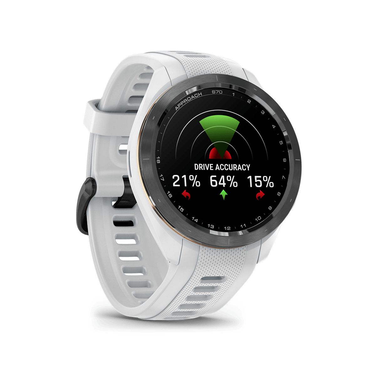 Reloj Garmin Approach S70 47mm Bisel Cerámica Blanca img #2