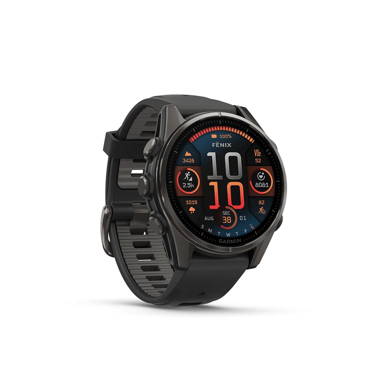 Reloj Garmin Fenix 8 43mm Amoled Zafiro Titanio DLC GrisGuij img #5