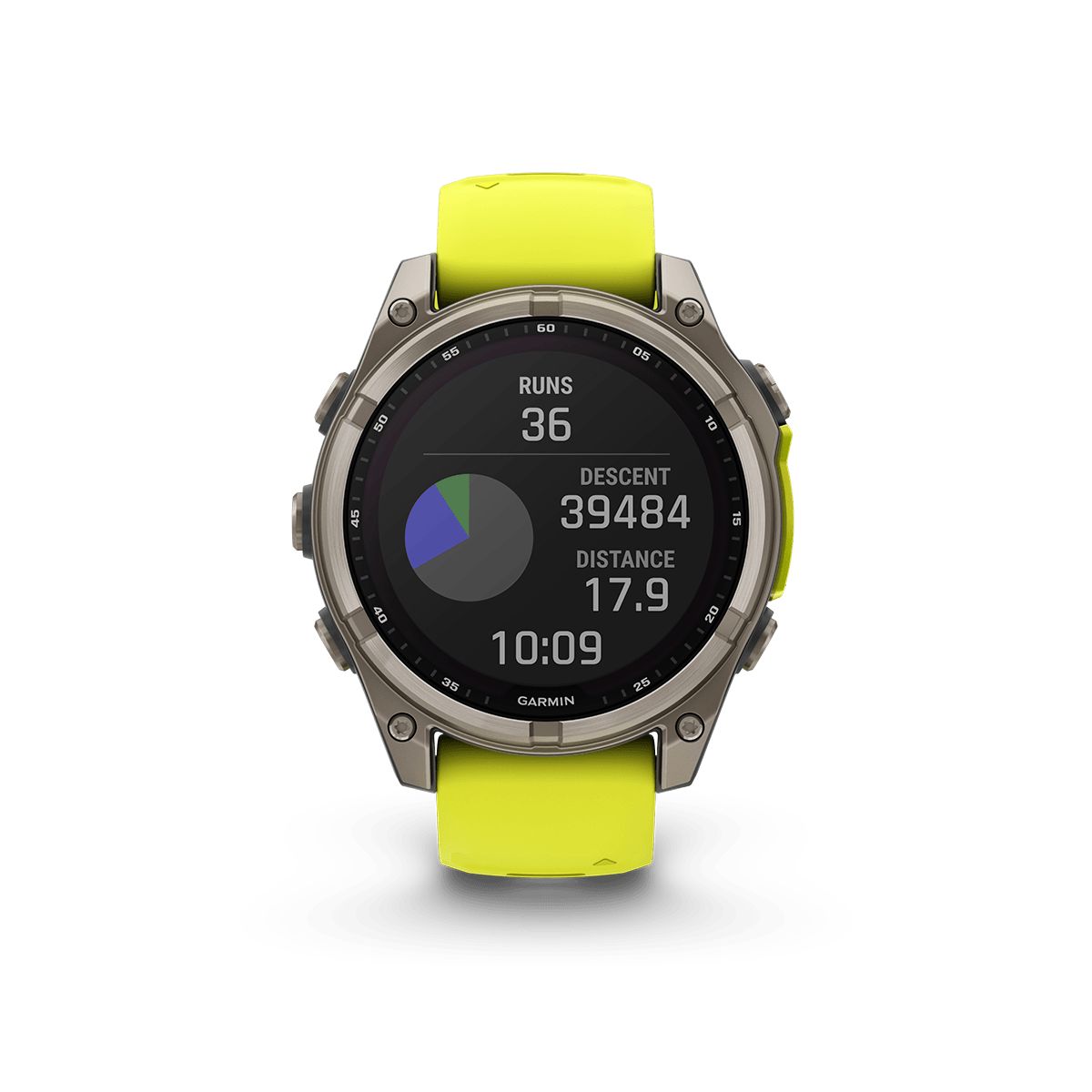 Reloj Garmin Fenix 8 47mm Solar Zafiro Titanio Amarilla img #6