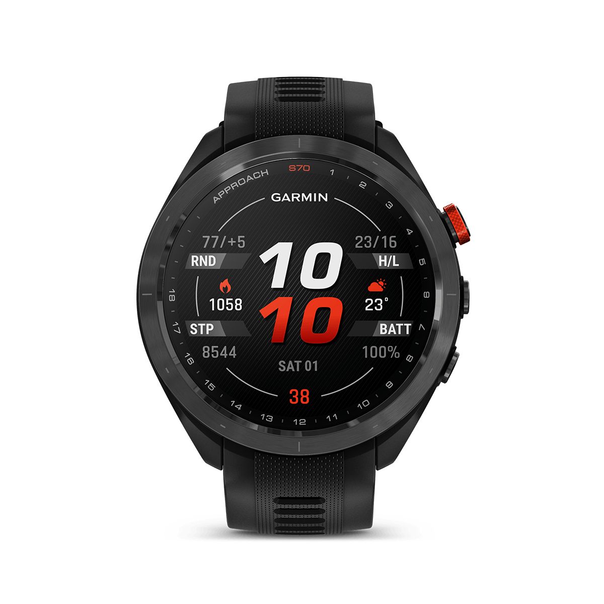 Reloj Garmin Approach S70 47mm Bisel Cerámica Negra img #5
