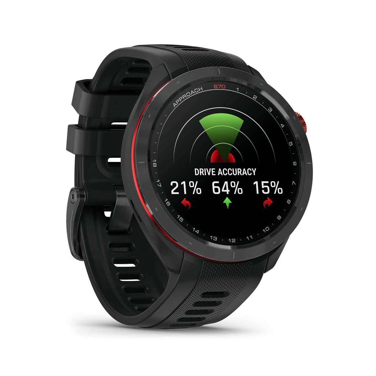 Reloj Garmin Approach S70 47mm Bisel Cerámica Negra img #2