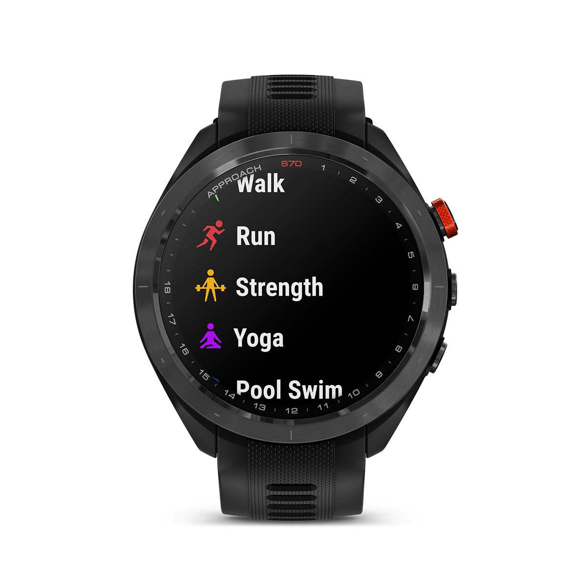 Reloj Garmin Approach S70 47mm Bisel Cerámica Negra img #3