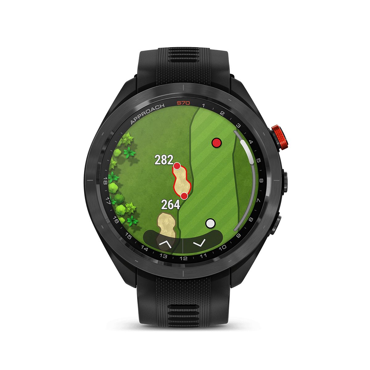 Reloj Garmin Approach S70 47mm Bisel Cerámica Negra img #4