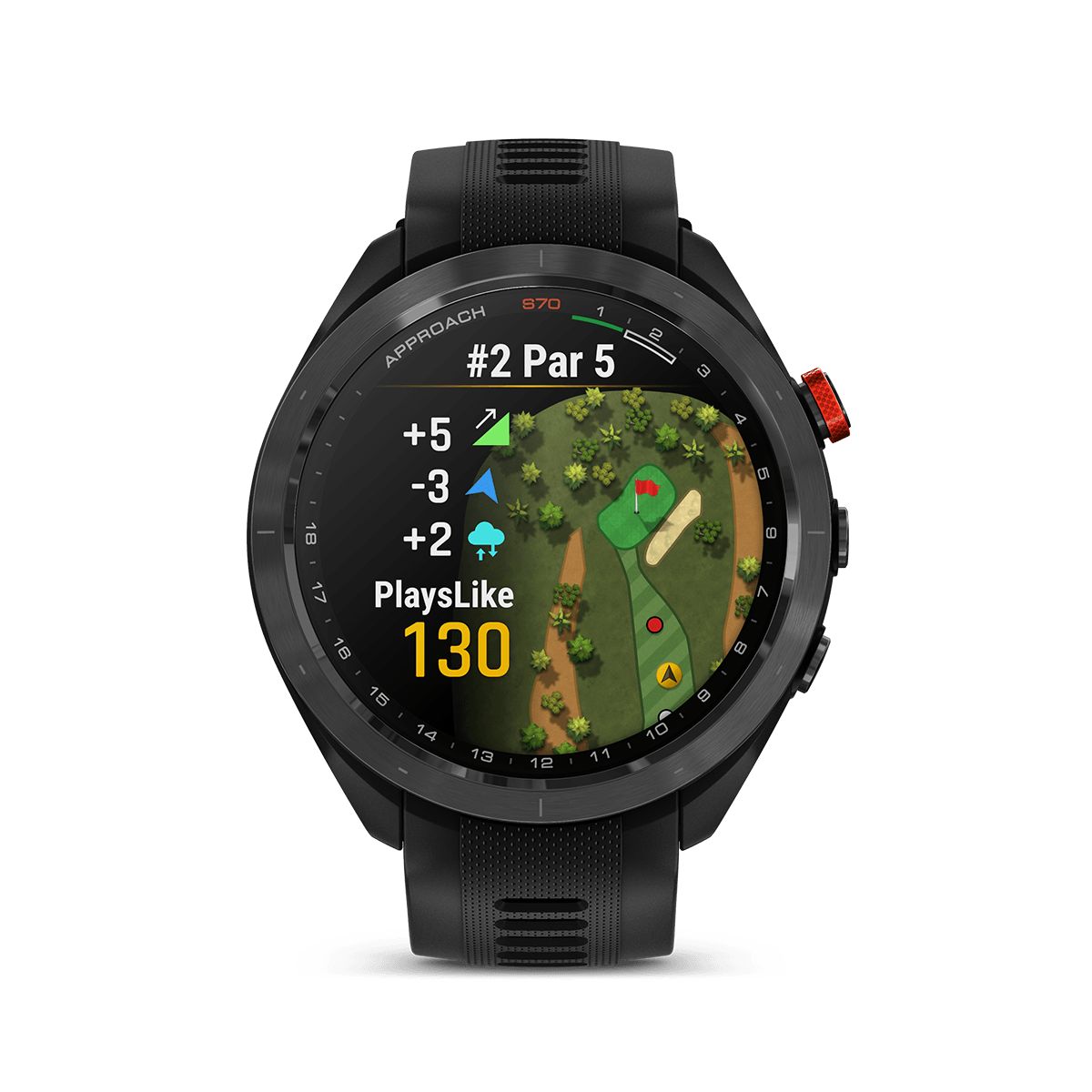 Reloj Garmin Approach S70 47mm Bisel Cerámica Negra img #6
