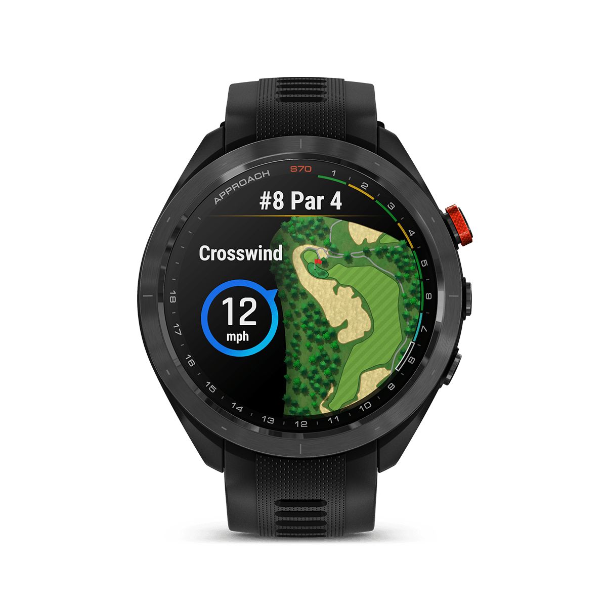 Reloj Garmin Approach S70 47mm Bisel Cerámica Negra img #7