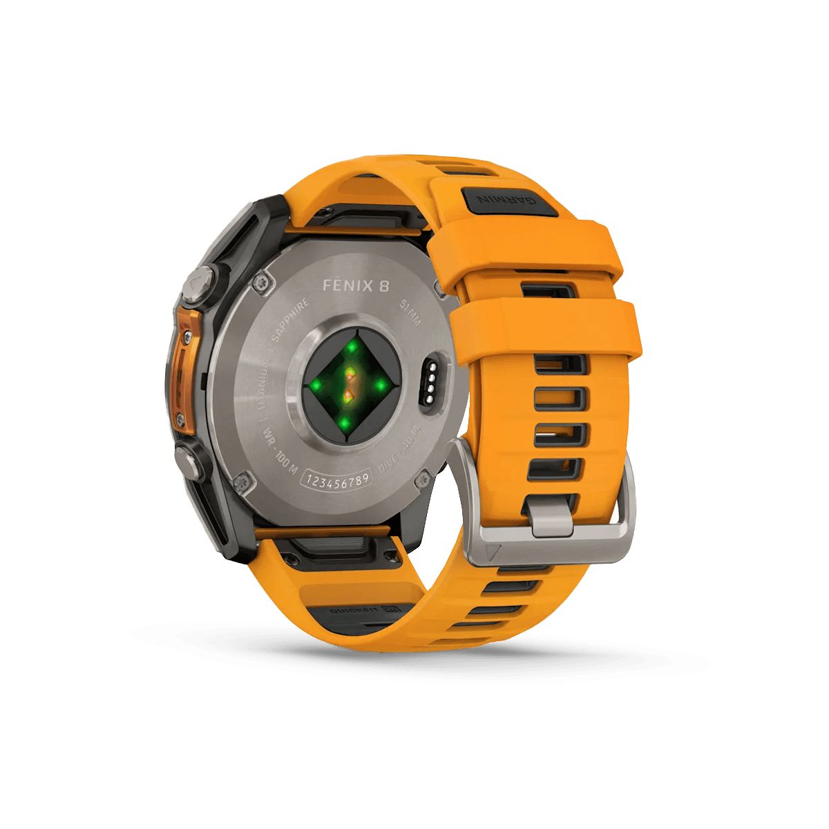 Reloj Garmin Fenix 8 51mm Amoled Zafiro Titanio Naranja img #3