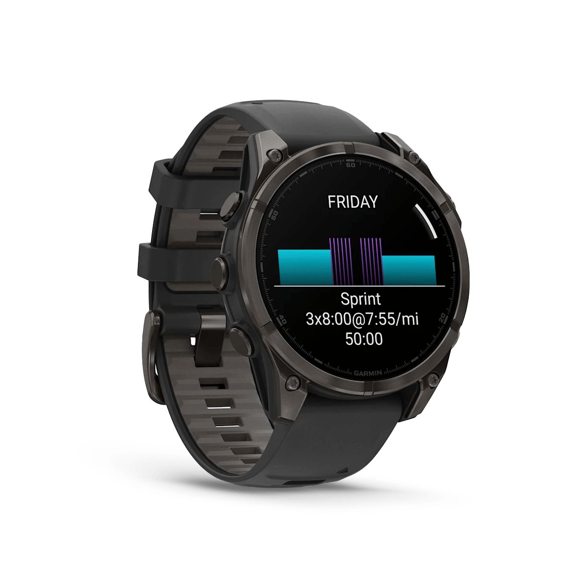 Reloj Garmin Fenix 8 47mm Amoled Zafiro Titanio DLC Gris img #5