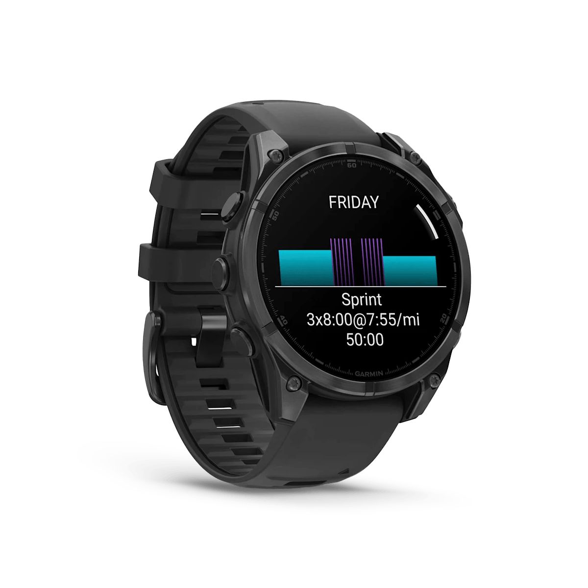 Reloj Garmin Fenix 8 47mm Amoled Gris Pizarra Negra img #3