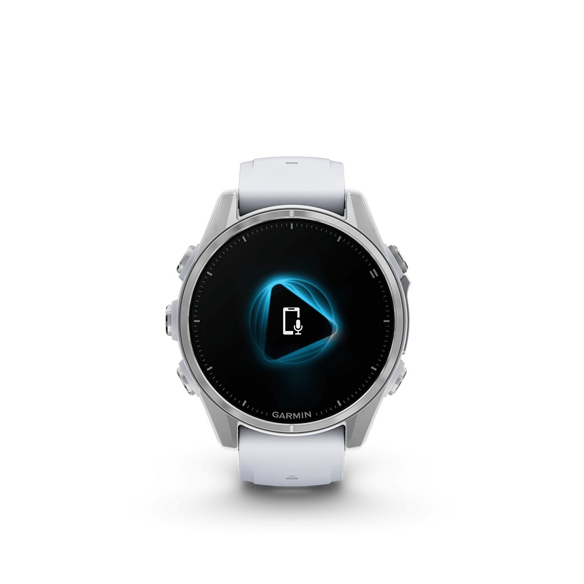 Reloj Garmin Fenix 8 43mm Amoled Plata Banda Silicona Blanca img #1