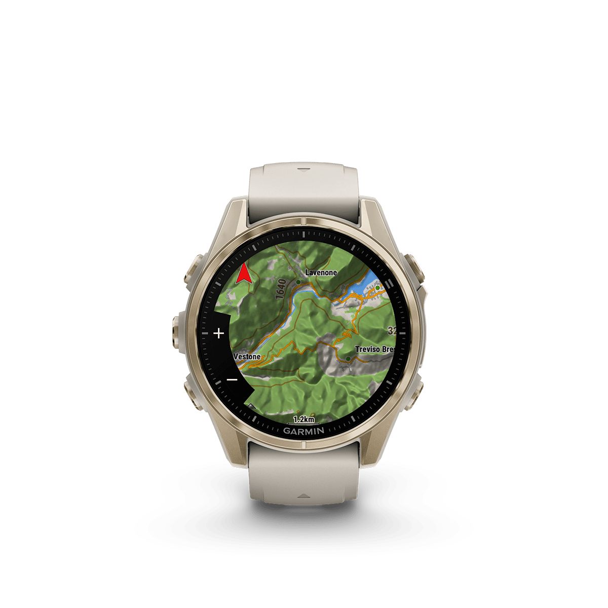 Reloj Garmin Fenix 8 43mm Amoled Oro Zafiro Gris img #7