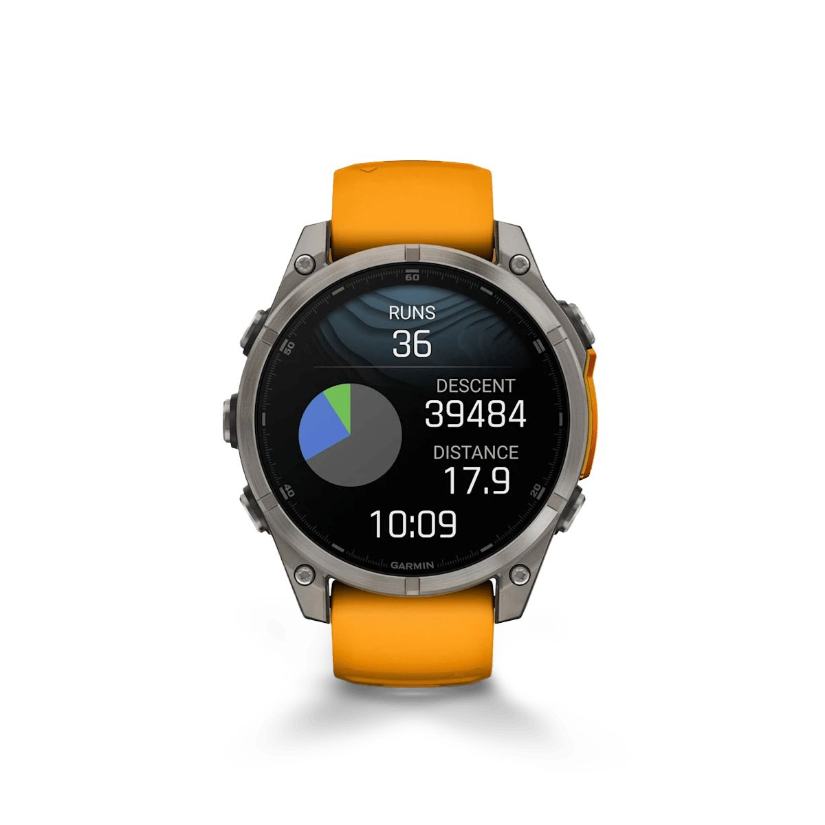 Reloj Garmin Fenix 8 47mm Amoled Zafiro Titanio Naranja img #6