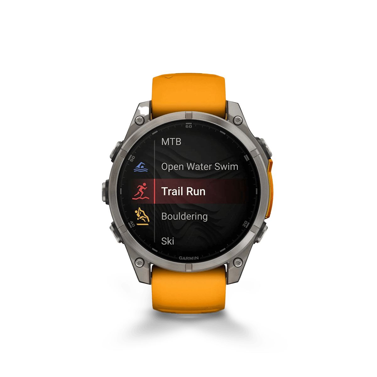 Reloj Garmin Fenix 8 47mm Amoled Zafiro Titanio Naranja img #8