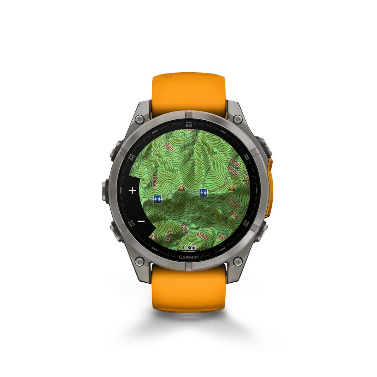 Reloj Garmin Fenix 8 47mm Amoled Zafiro Titanio Naranja img #7