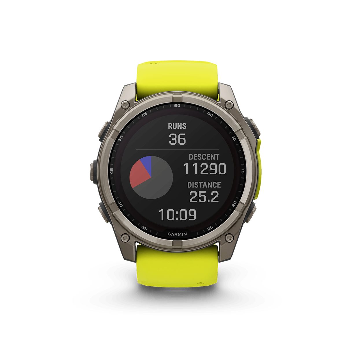 Reloj Garmin Fenix 8 51mm Solar Zafiro Titanio Amarilla img #1