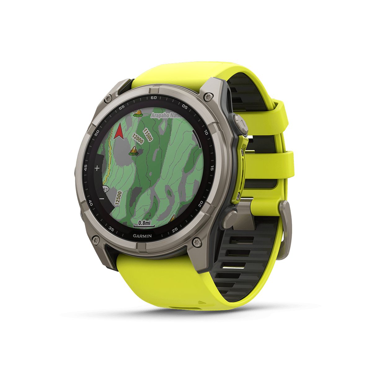 Reloj Garmin Fenix 8 51mm Solar Zafiro Titanio Amarilla img #5