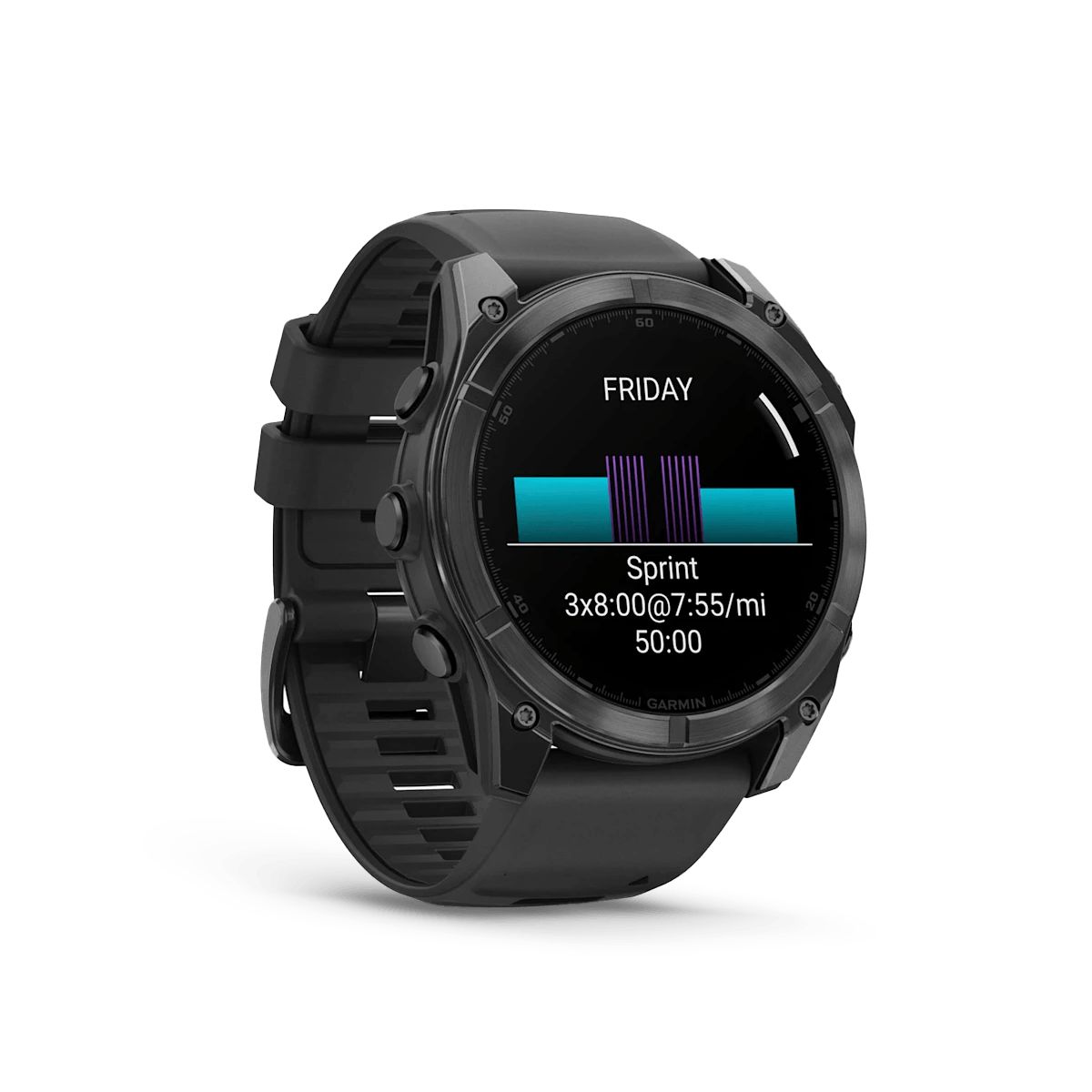 Reloj Garmin Fenix 8 51mm Amoled Gris Pizarra Negra img #8