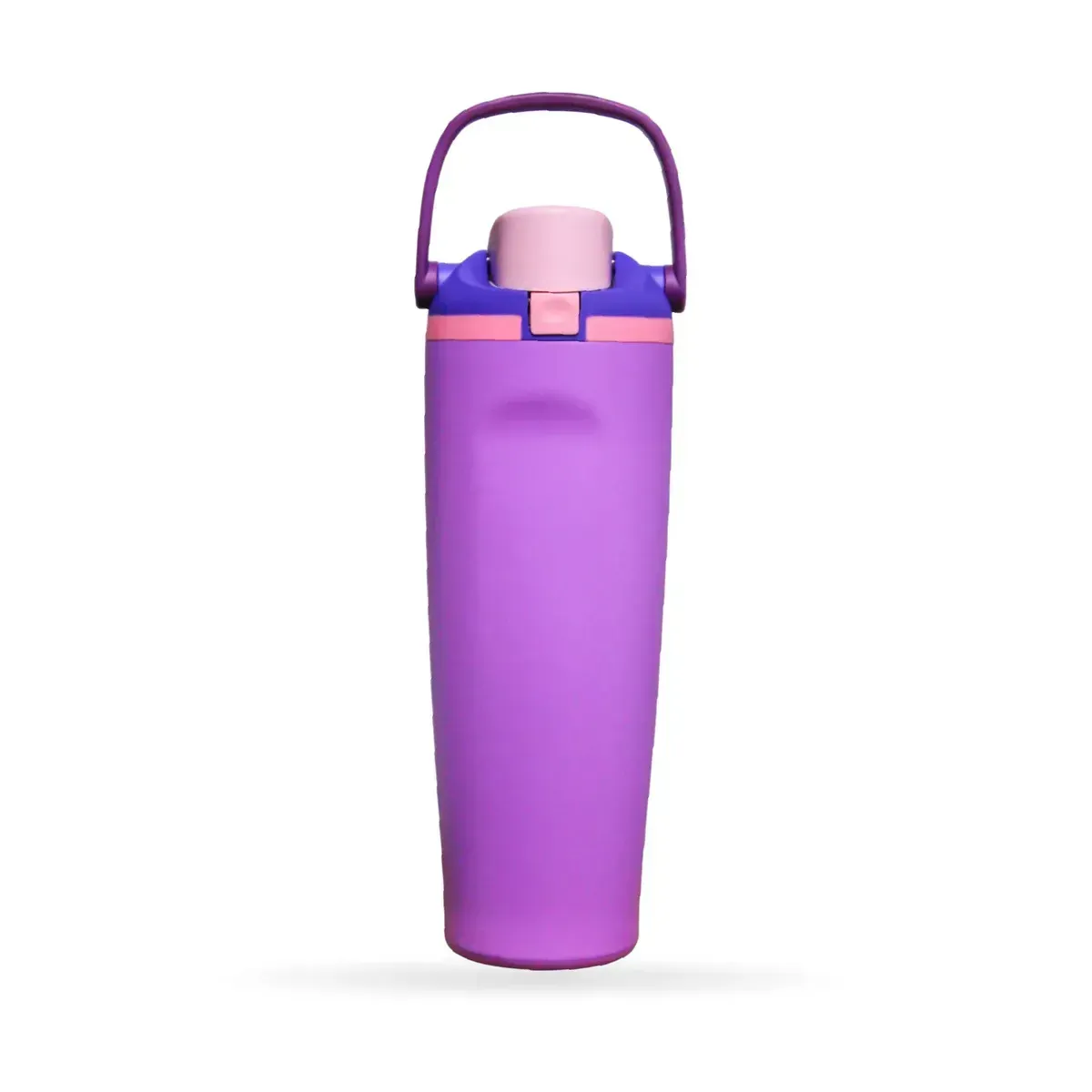 Termo Acero Inoxidable De Doble Pared (30oz) Tapa De Flujo Morado img #1