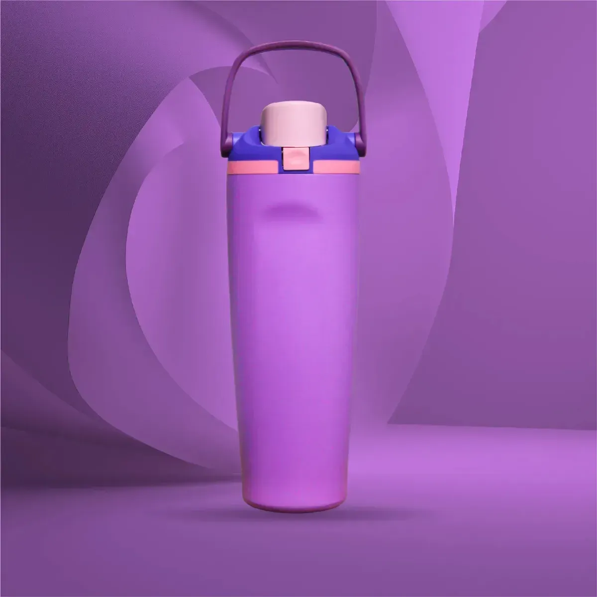 Termo Acero Inoxidable De Doble Pared (30oz) Tapa De Flujo Morado img #6