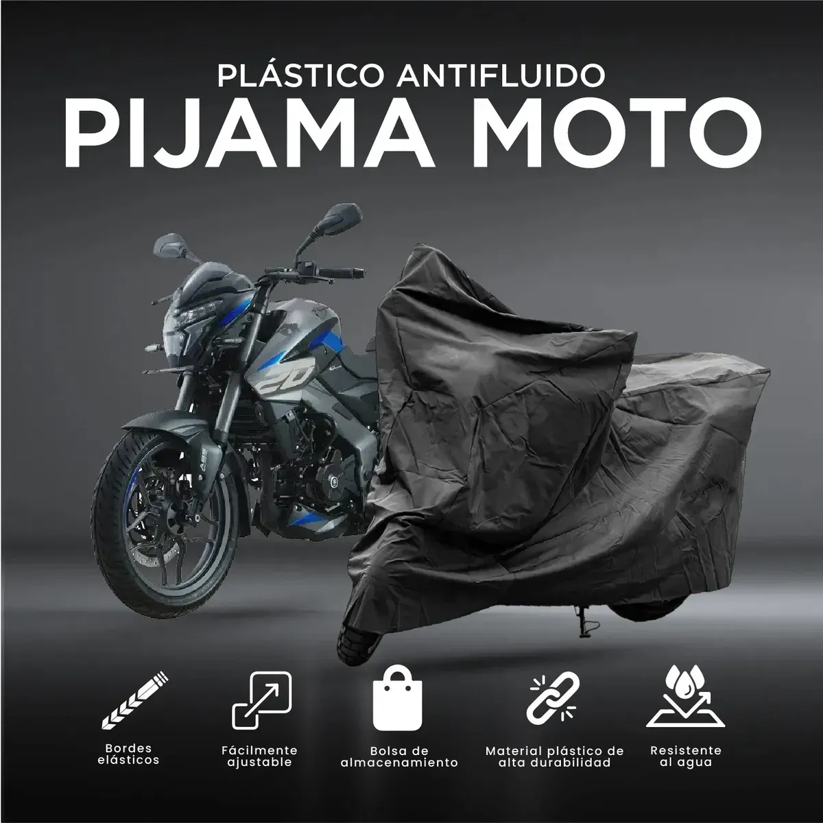 Funda Pijama Protectora Para Motocicleta Impermeable Antifluidos Protección Uv img #2