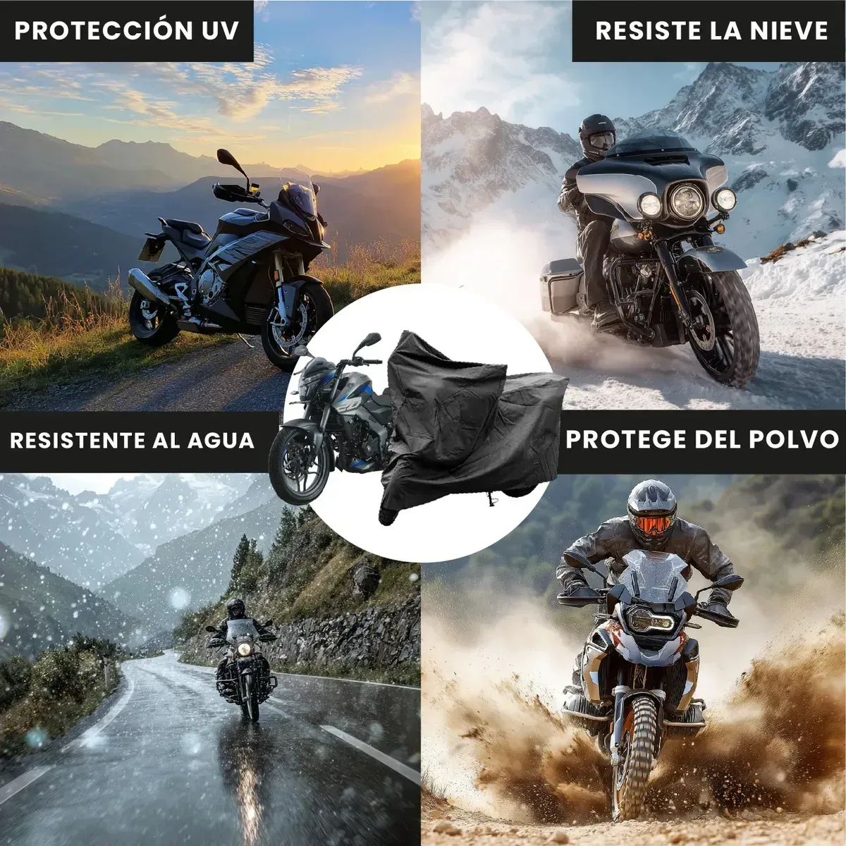 Funda Pijama Protectora Para Motocicleta Impermeable Antifluidos Protección Uv img #7