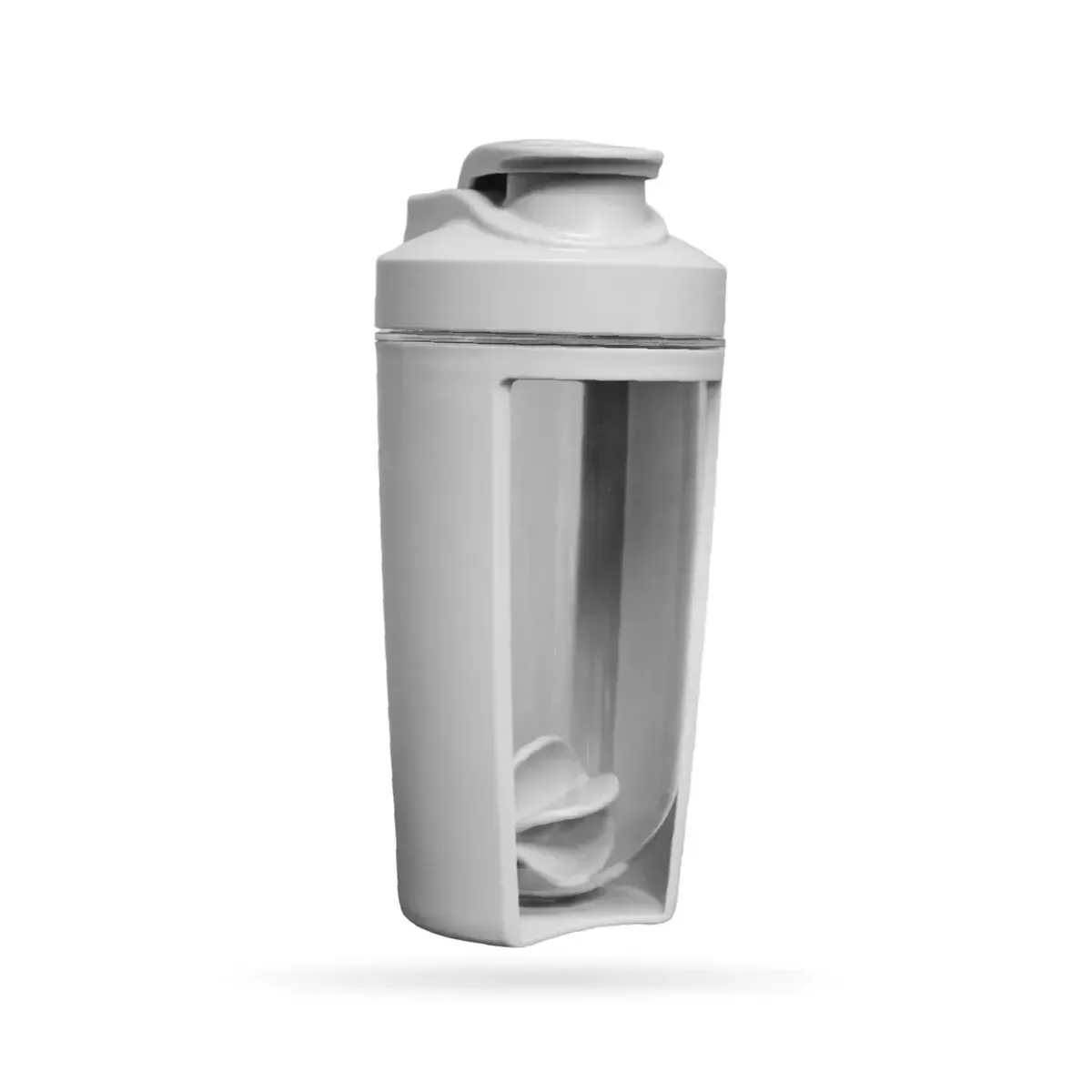 Vaso Mezclador Shaker Proteína 500ml - Sello Hermético Premium Gris img #1