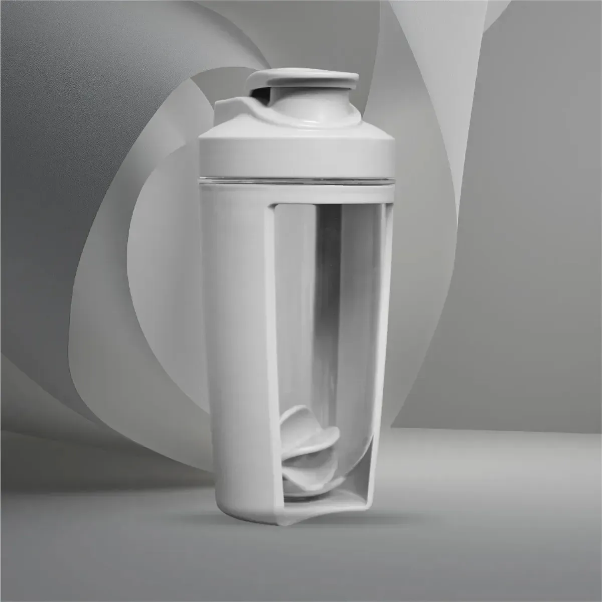 Vaso Mezclador Shaker Proteína 500ml - Sello Hermético Premium Gris img #5
