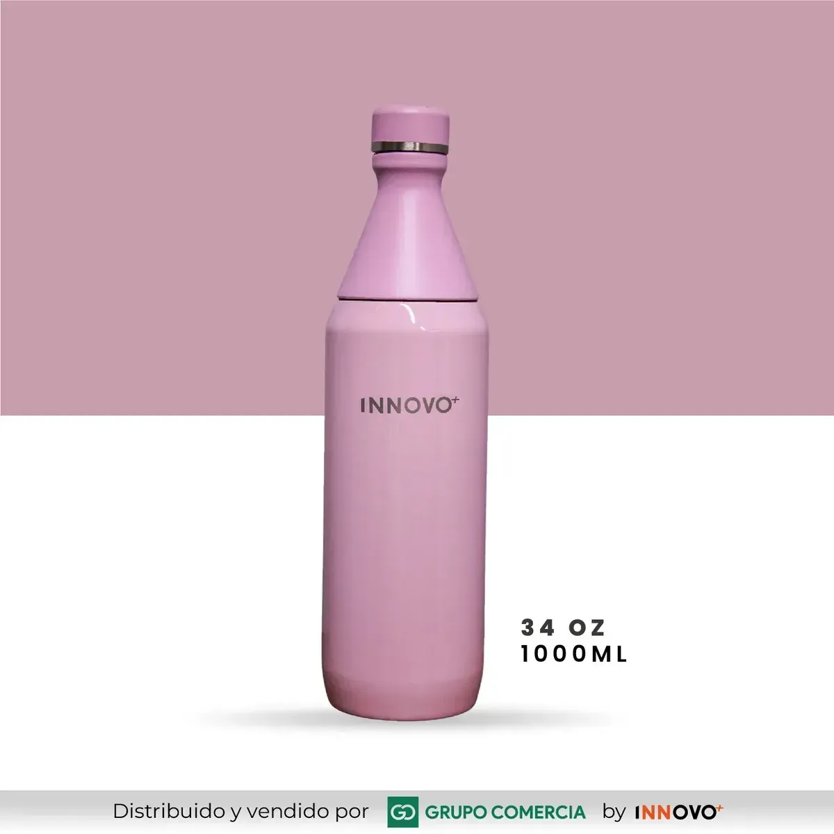 Termo Botella Acero Inoxidable Premium (34 Oz) Rosado Innovo+ img #8