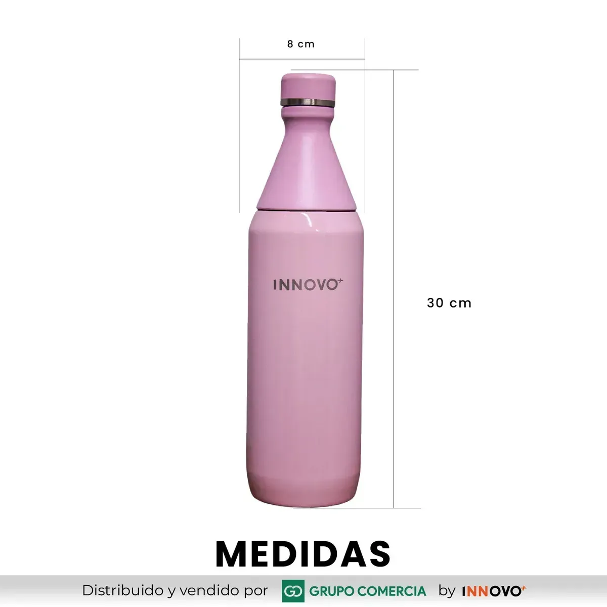Termo Botella Acero Inoxidable Premium (34 Oz) Rosado Innovo+ img #7