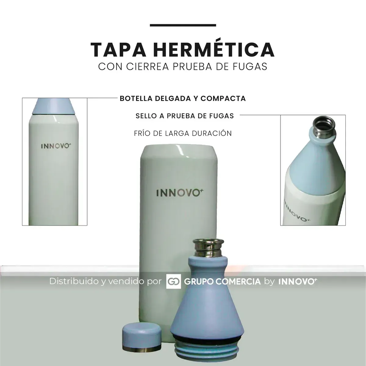 Termo Innovo Premium 1000ml Acero Inoxidable Doble Pared Aislado Al Vacío 34oz img #5