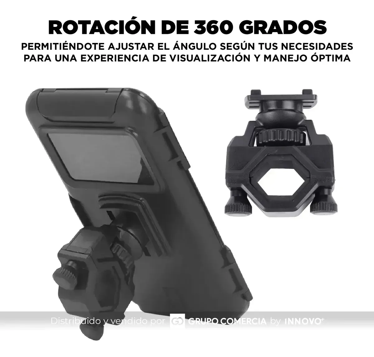 Soporte Celular Moto Bicicleta Impermeable 360° De Manubrio img #3
