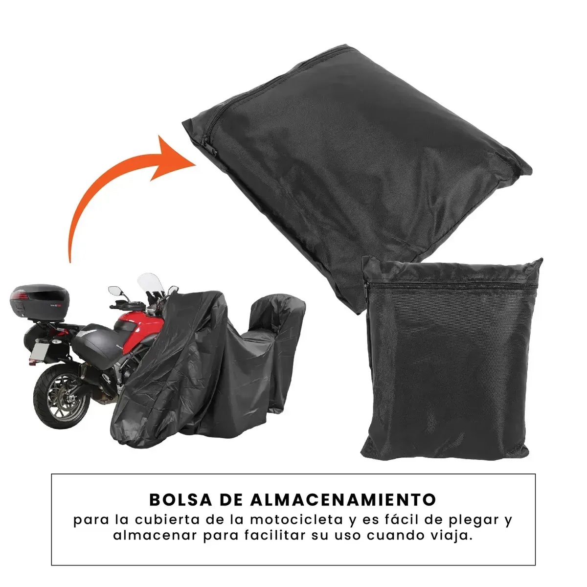 Funda Pijama Protectora Para Motos Con Maletero Impermeable Y Anti-uv img #5