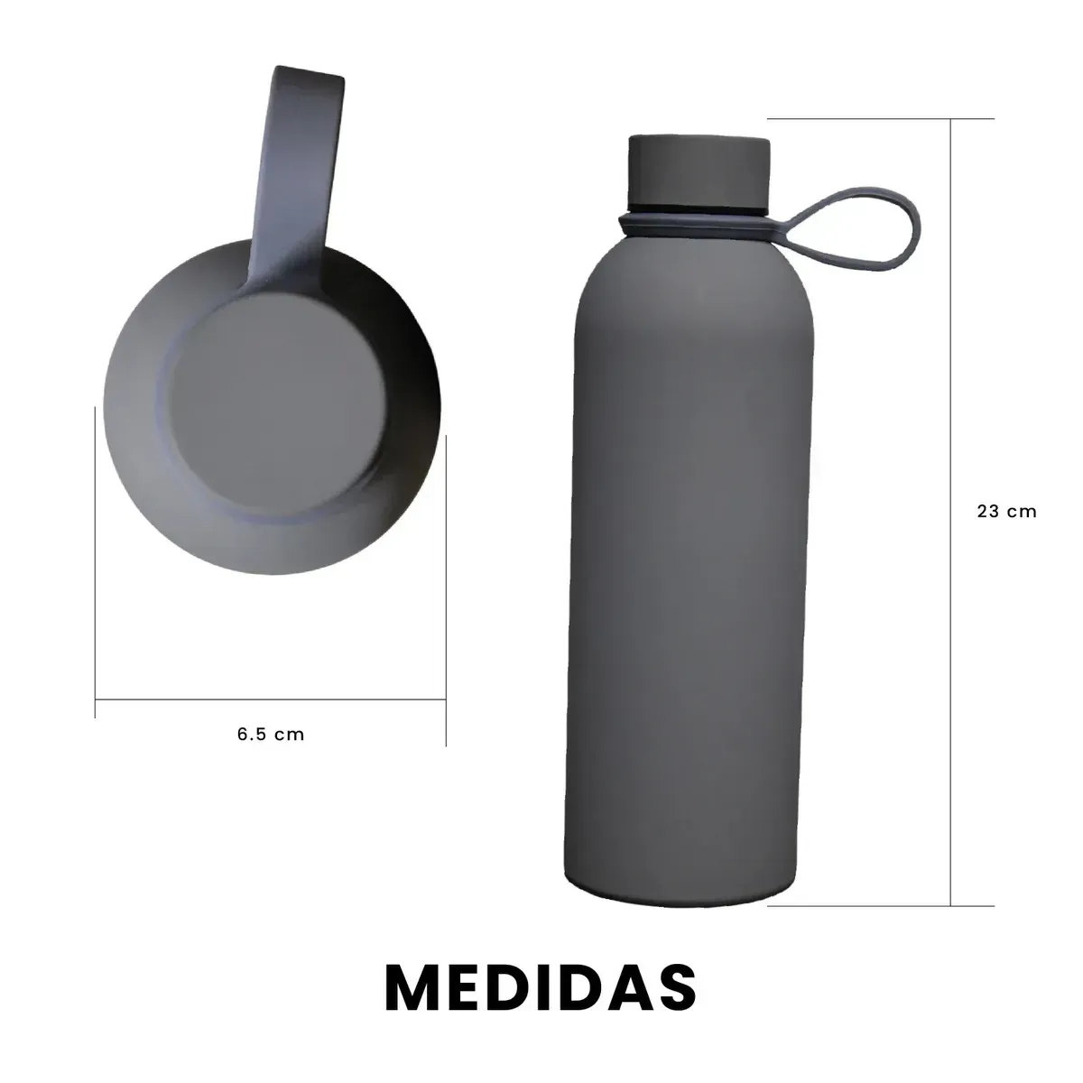 Termo Premium Acero Inoxidable 500 Ml Gris Elegante img #6