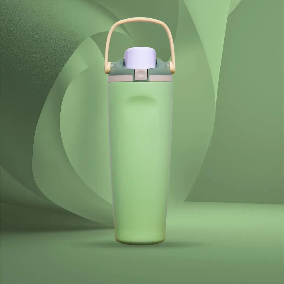 Termo Acero Inoxidable De Doble Pared (30oz) Verde Elegante Premium img #3