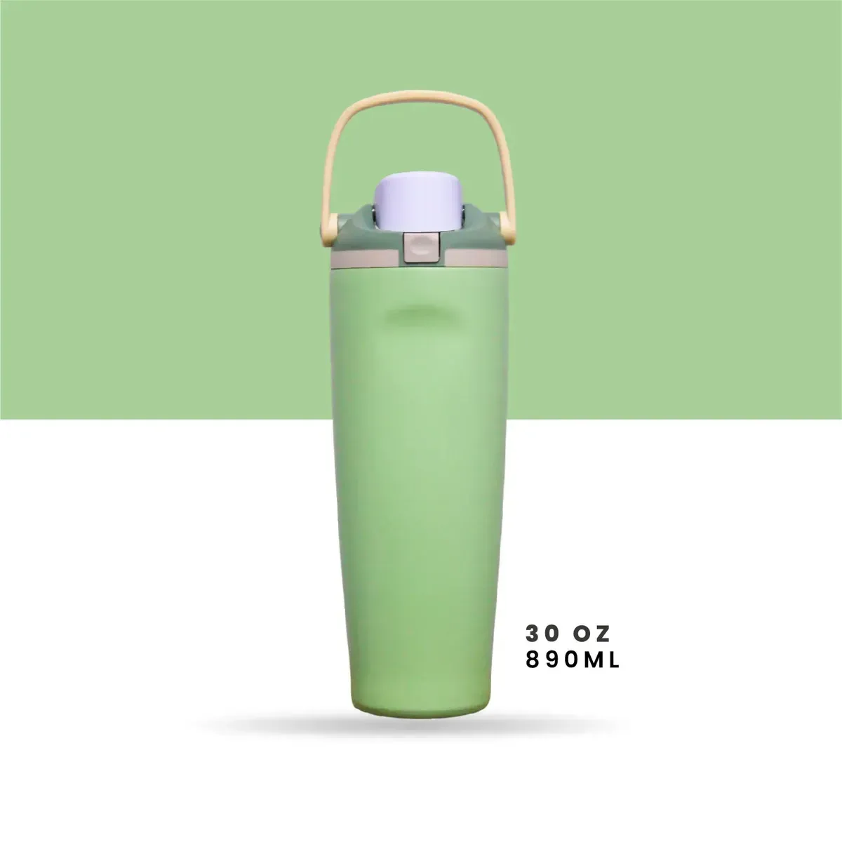 Termo Acero Inoxidable De Doble Pared (30oz) Verde Elegante Premium img #8