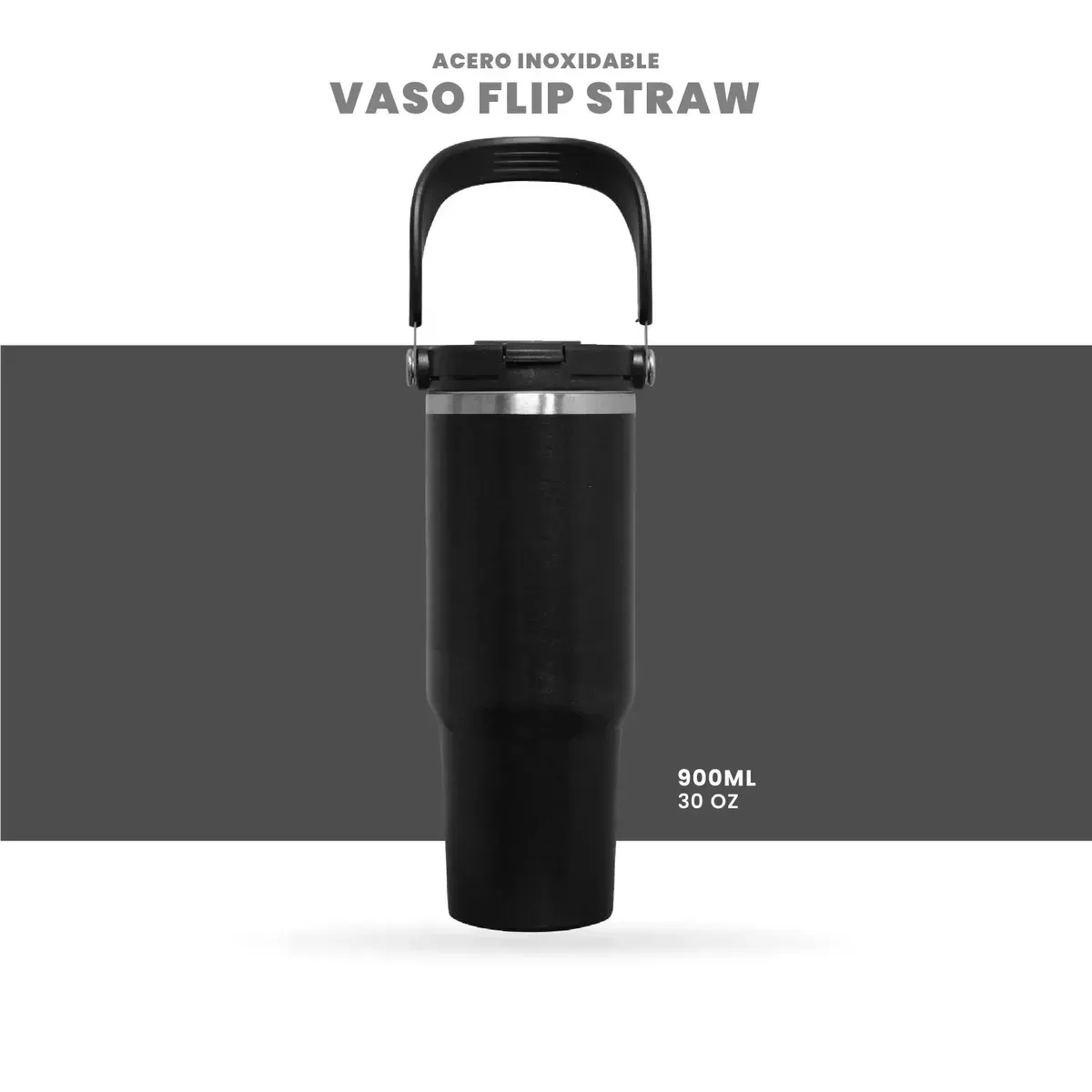Termo 900 Ml Premium Acero Inoxidable Black Premium img #7
