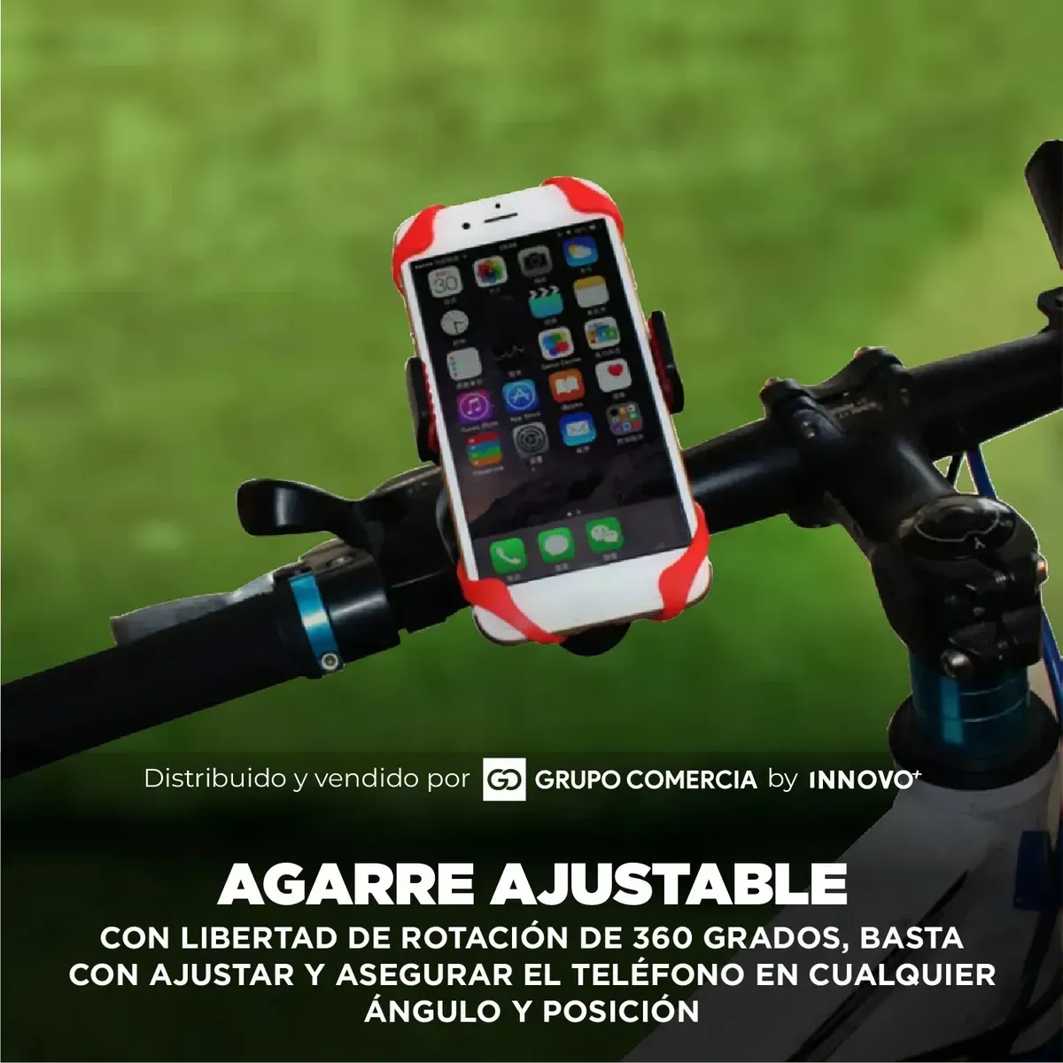 Soporte Para Moto Telefono Bicicleta Scooter Ajustable img #7