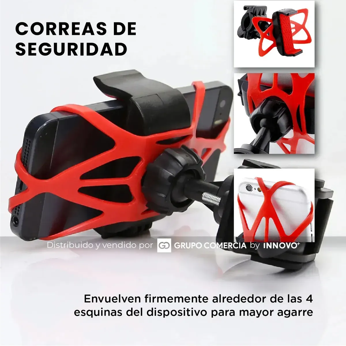 Soporte Para Moto Telefono Bicicleta Scooter Ajustable img #3
