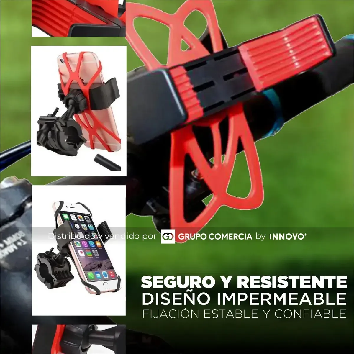 Soporte Para Moto Telefono Bicicleta Scooter Ajustable img #5