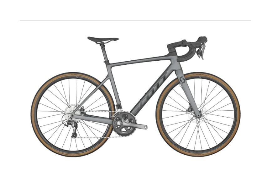 Bicicleta Ruta Scott Addict 40 2023 Carbon 10 Vel Gris img #1