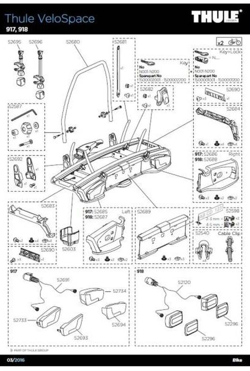 Adaptador Thule para VeloSpace 917/918 Corto img #4