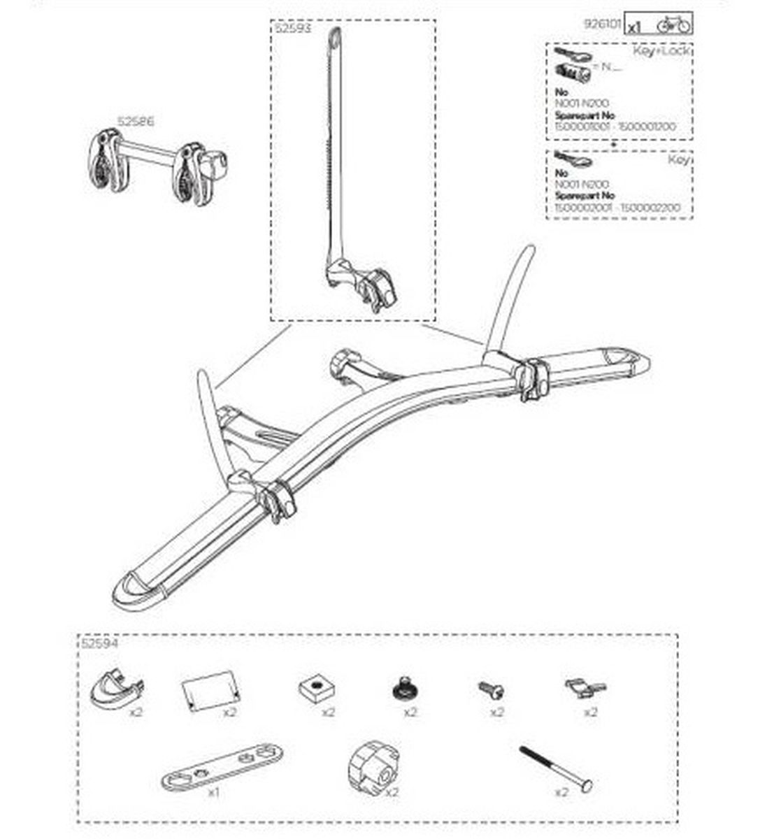 Adaptador Thule VC para Brazo de Bicicleta img #2