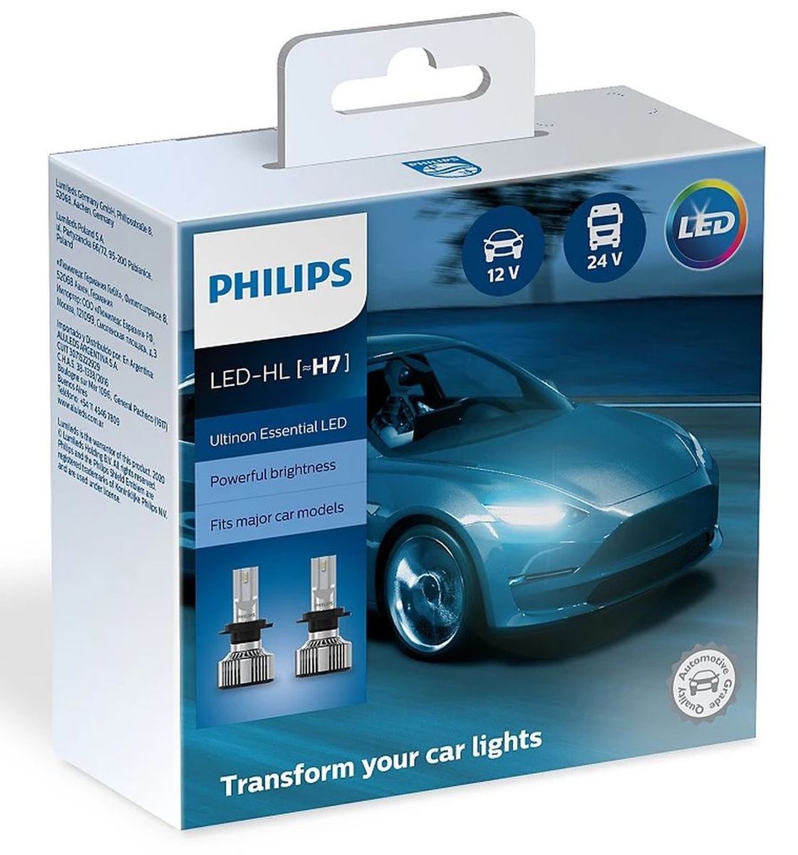 Bombillo Fron Moto Philips Led Esse H7 11972 12/24V 24W x2 img #2