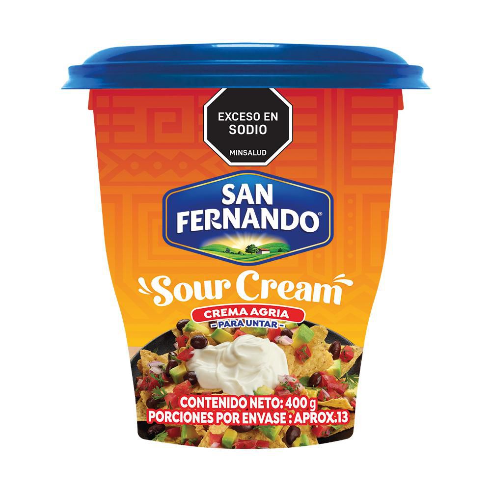 crema agria SAN FERNANDO vaso (400  gr) img #1