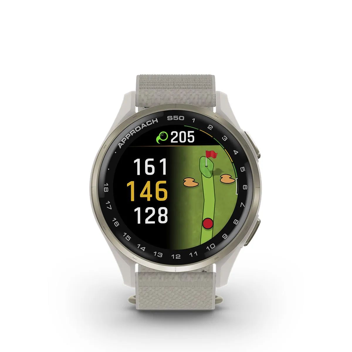 Reloj Garmin Approach S50 Ivory Cream Gold 43mm img #3