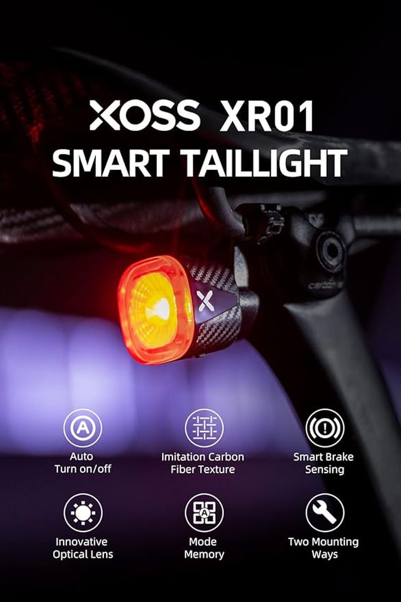 Luz Trasera Xoss XR01 Inteligente Usb C img #2