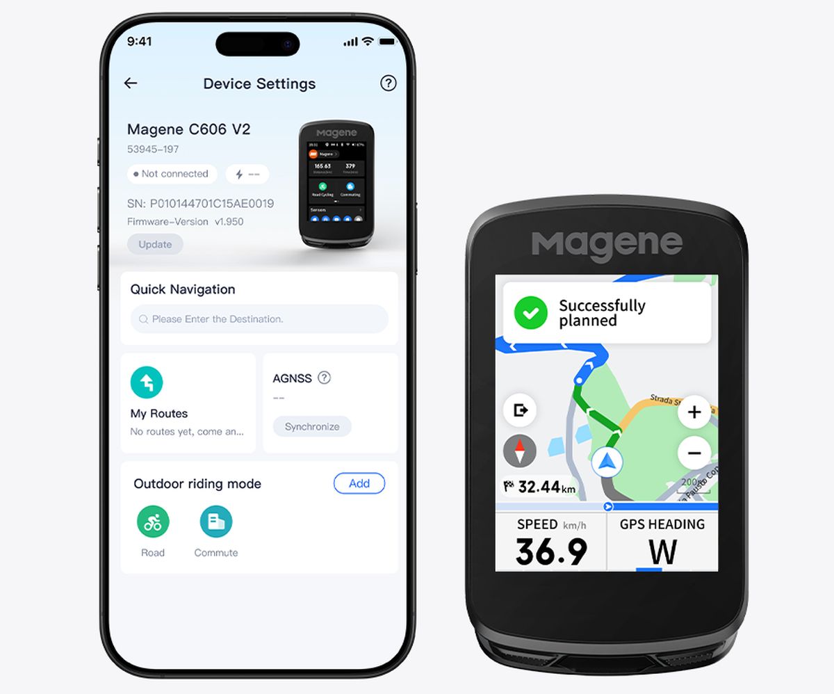 Ciclocomputador Magene C606 V2 GPS Inteligente img #7