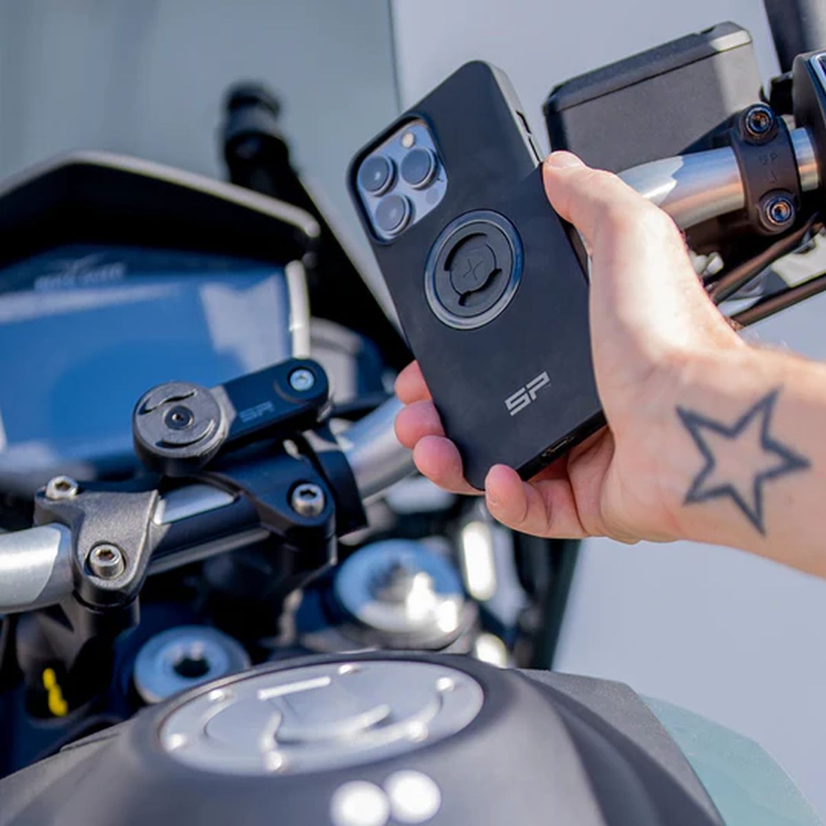 Soporte Sp Connet Celular en Moto Mount LT Negro img #3