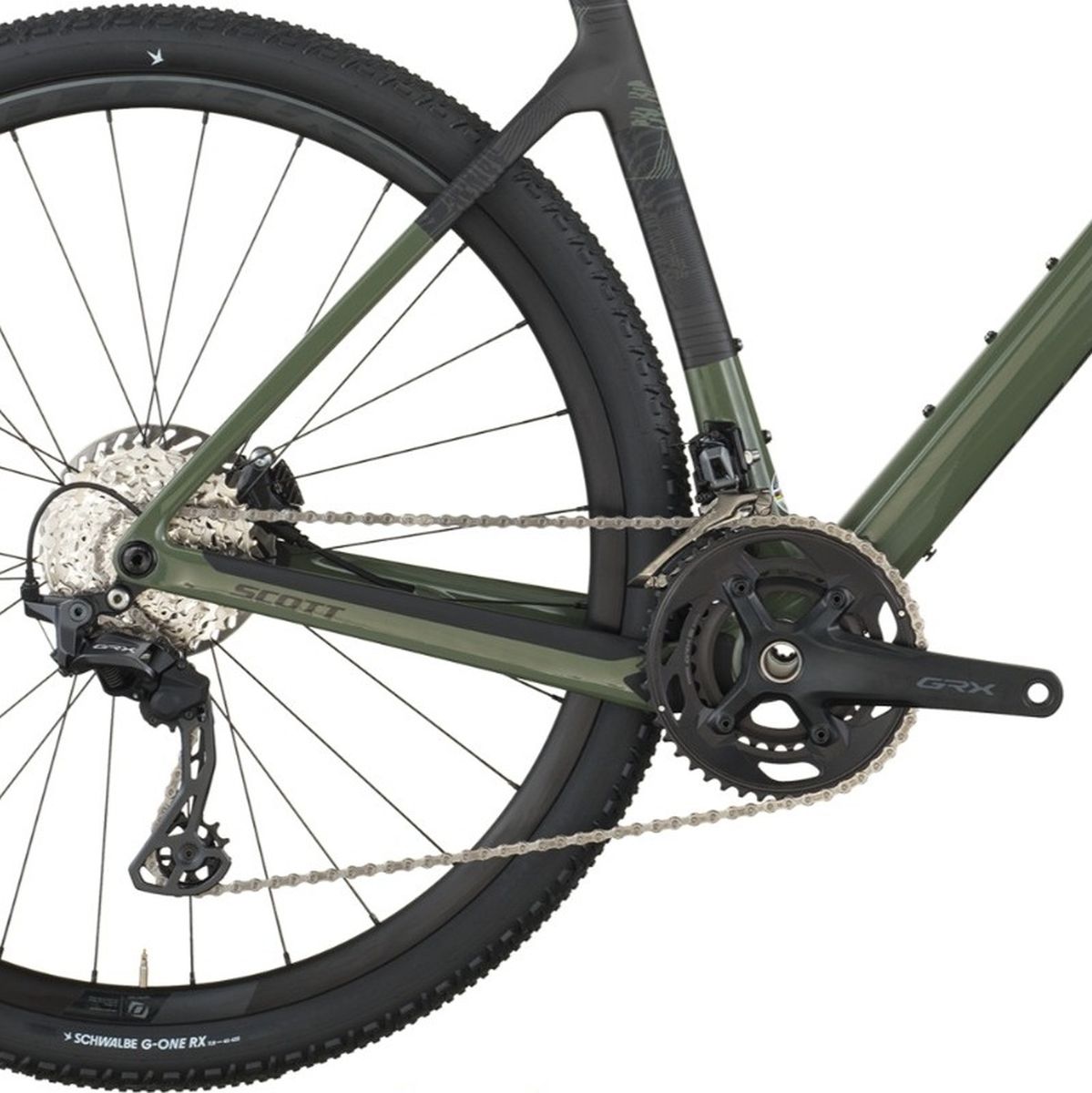 Bicicleta Gravel Scott Addict 40 Carbono GRX 24V Verde img #4