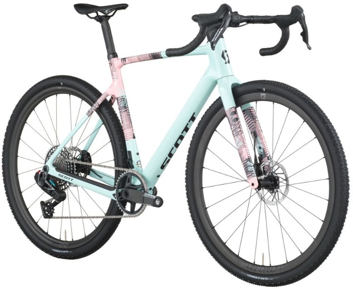 Bicicleta Gravel Scott Addict 10 2026 Carbon AXS Rosado/Azul img #2