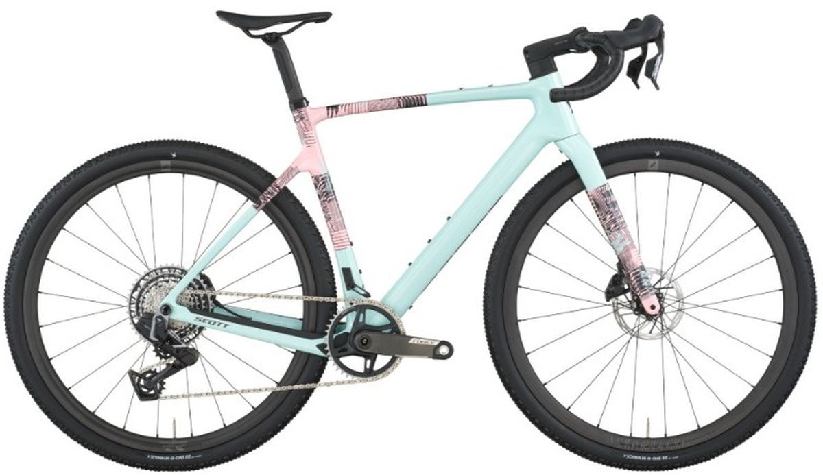 Bicicleta Gravel Scott Addict 10 2026 Carbon AXS Rosado/Azul img #1